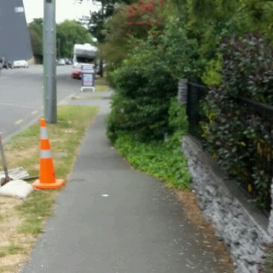 The photograph attached to this roading/streets report