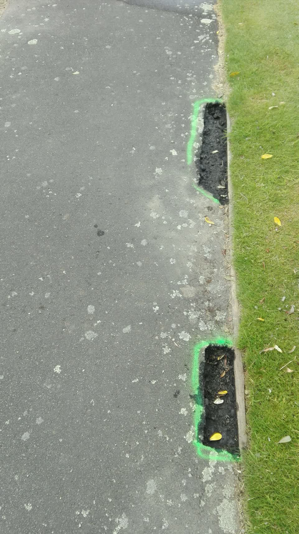 The photograph attached to this roading/streets report