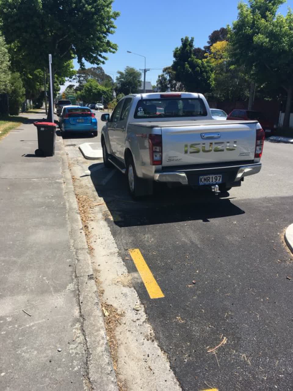 The photograph attached to this roading/streets report
