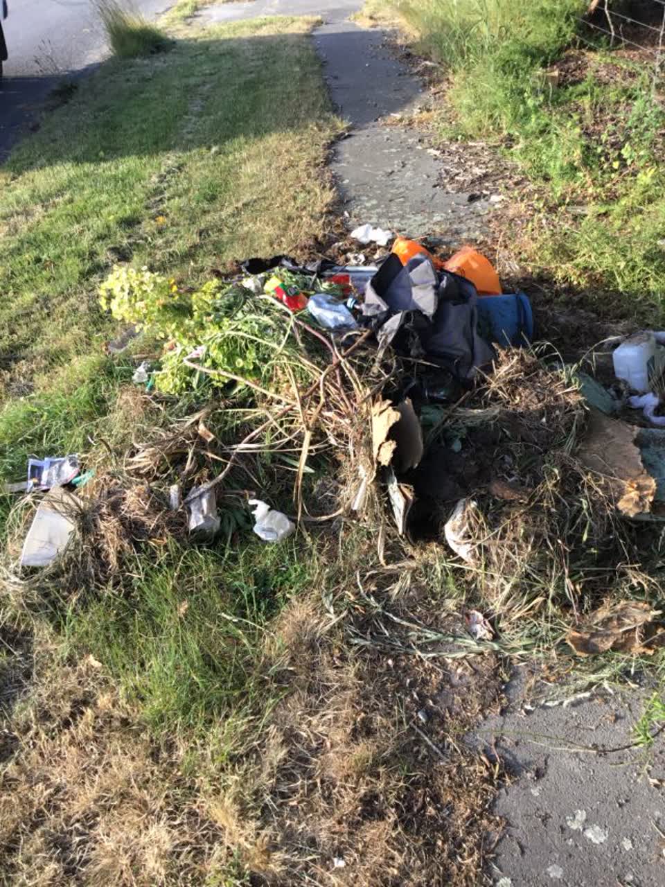 The photograph attached to this rubbish/recycling report