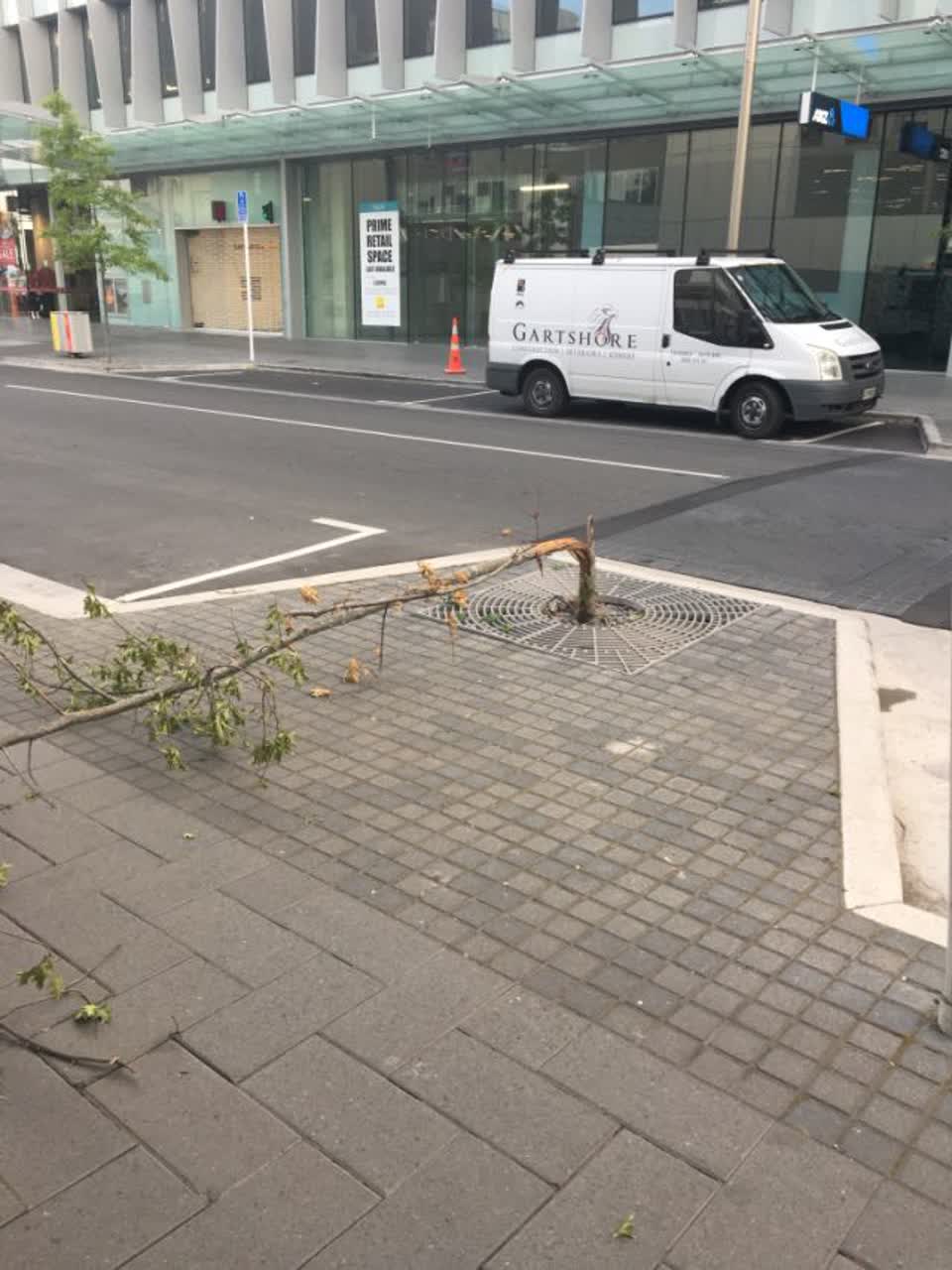 The photograph attached to this roading/streets report