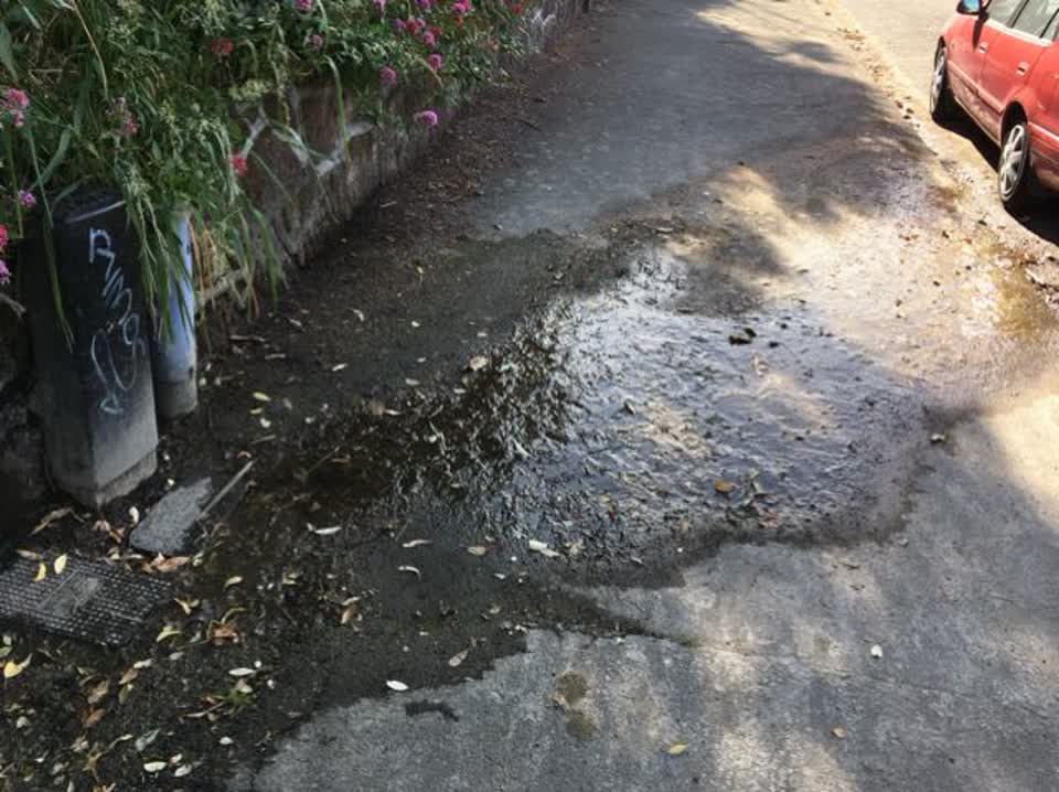 The photograph attached to this roading/streets report