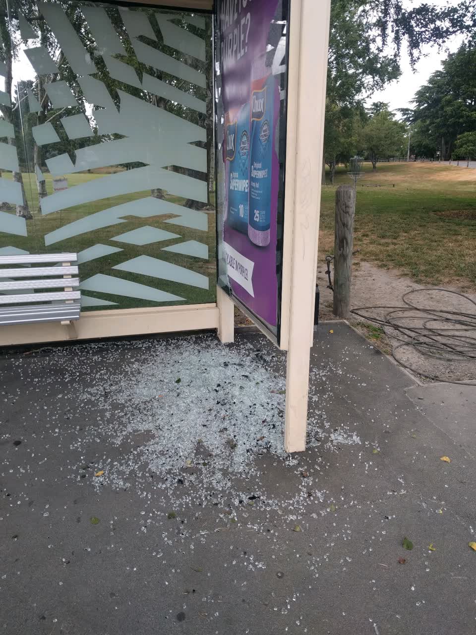The photograph attached to this roading/streets report