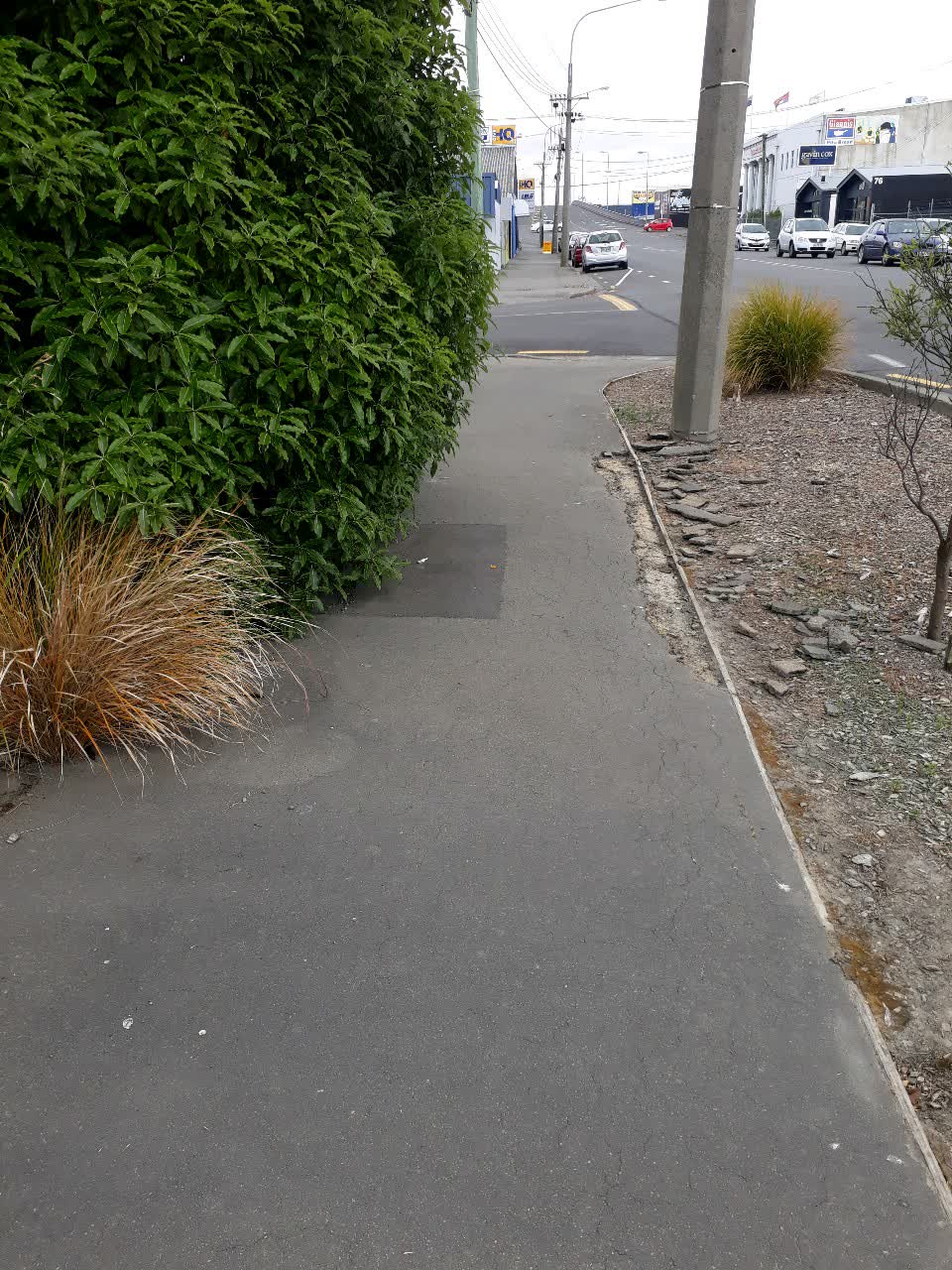 The photograph attached to this roading/streets report