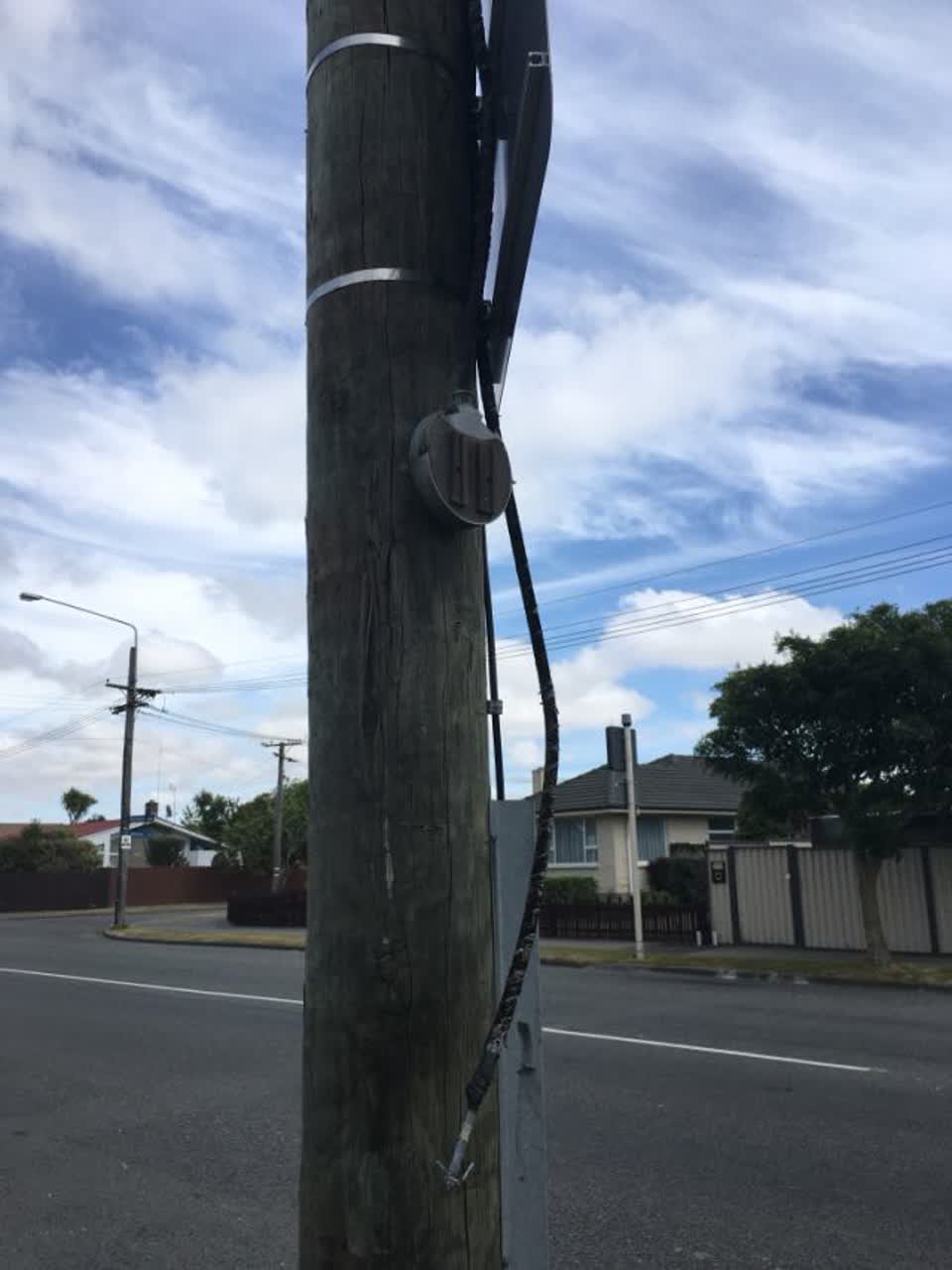 The photograph attached to this roading/streets report
