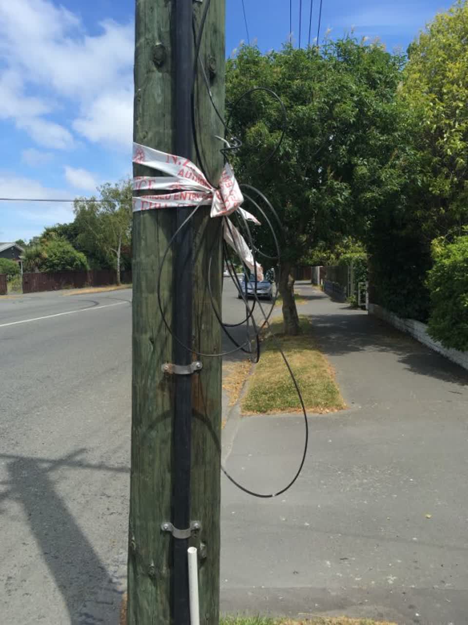 The photograph attached to this roading/streets report