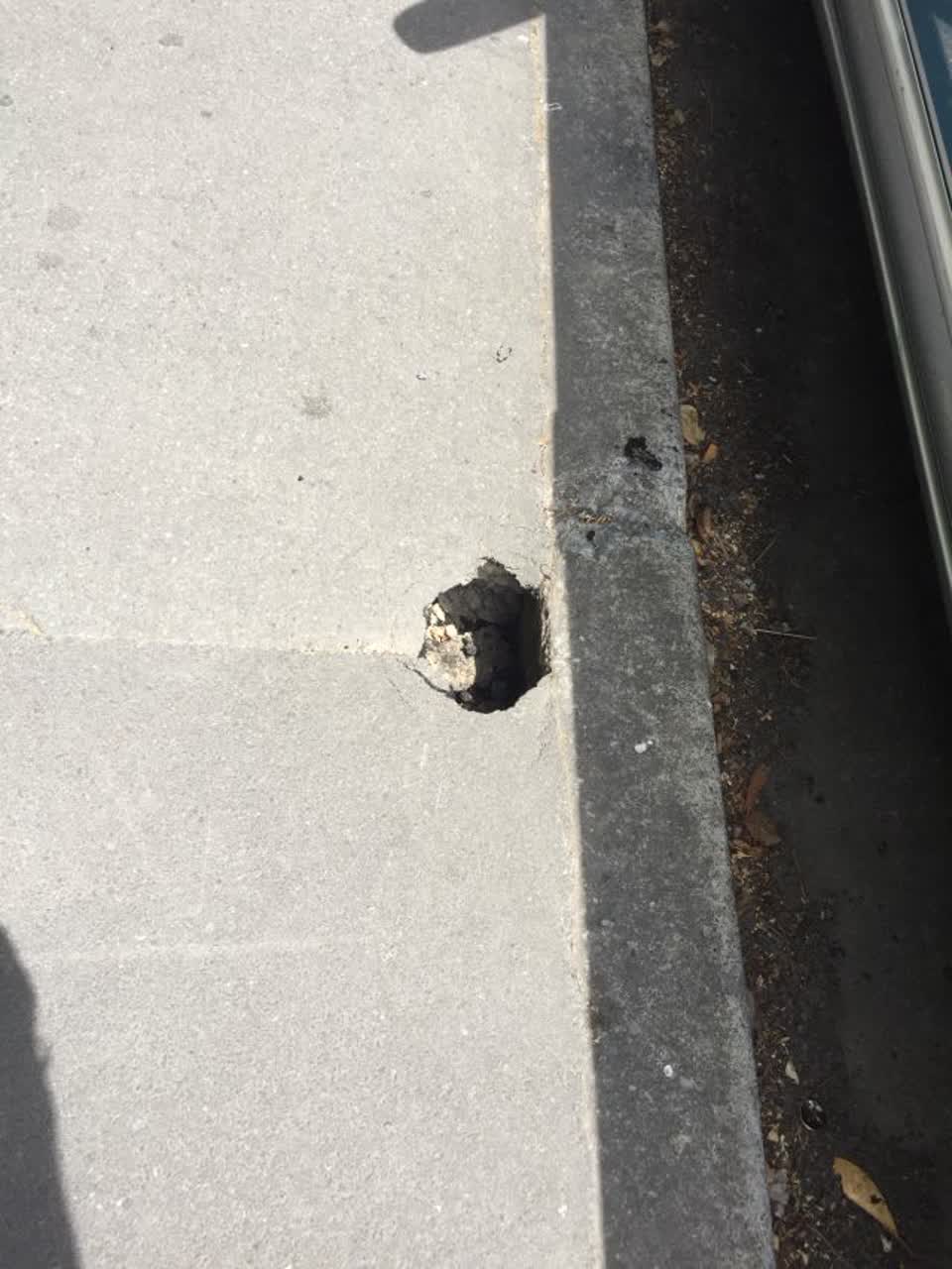 The photograph attached to this roading/streets report