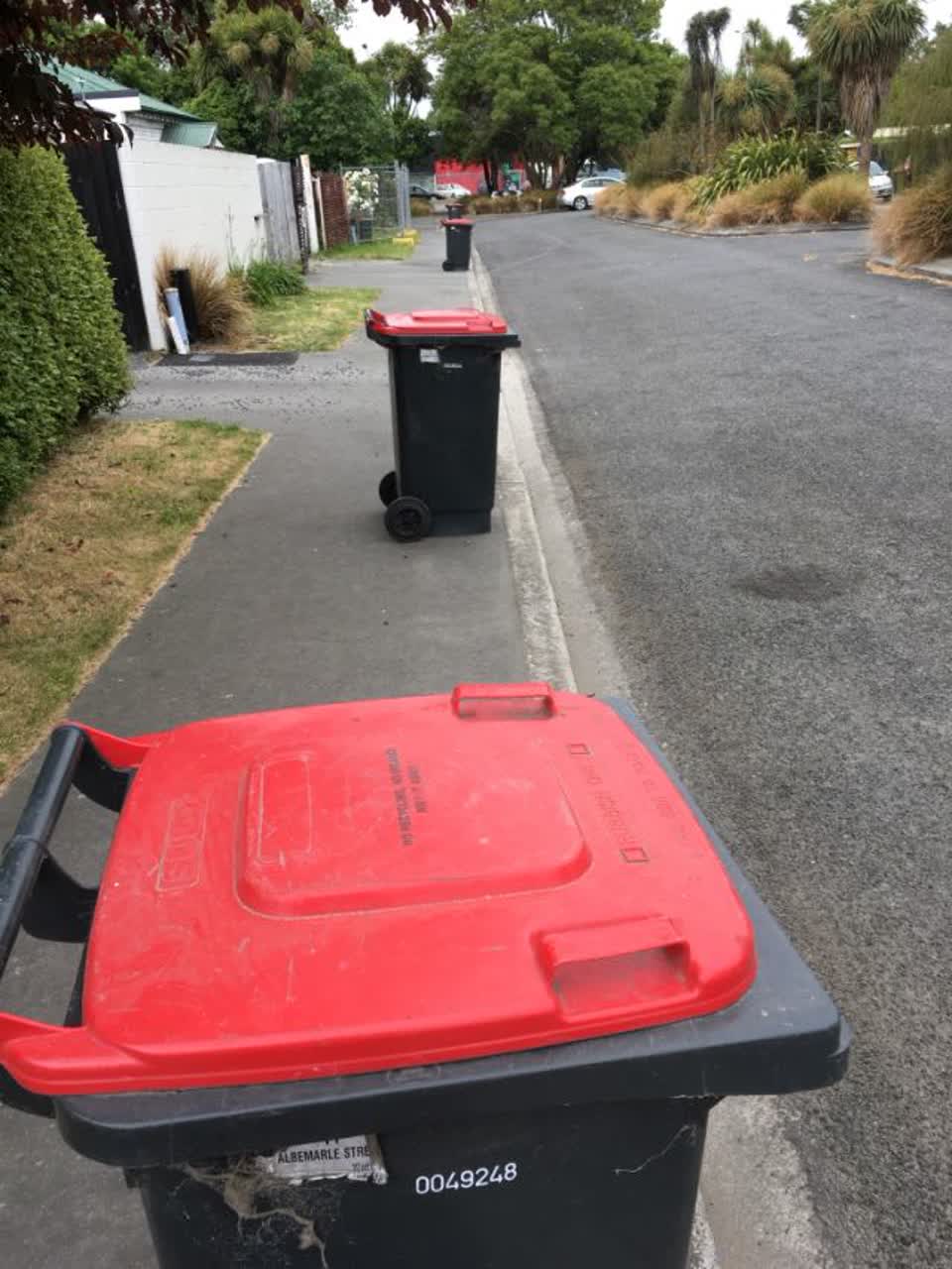 The photograph attached to this rubbish/recycling report