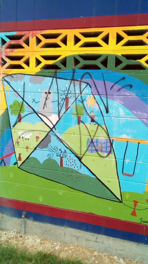 Graffiti, a report photo