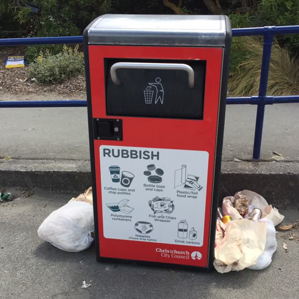 The photograph attached to this rubbish/recycling report