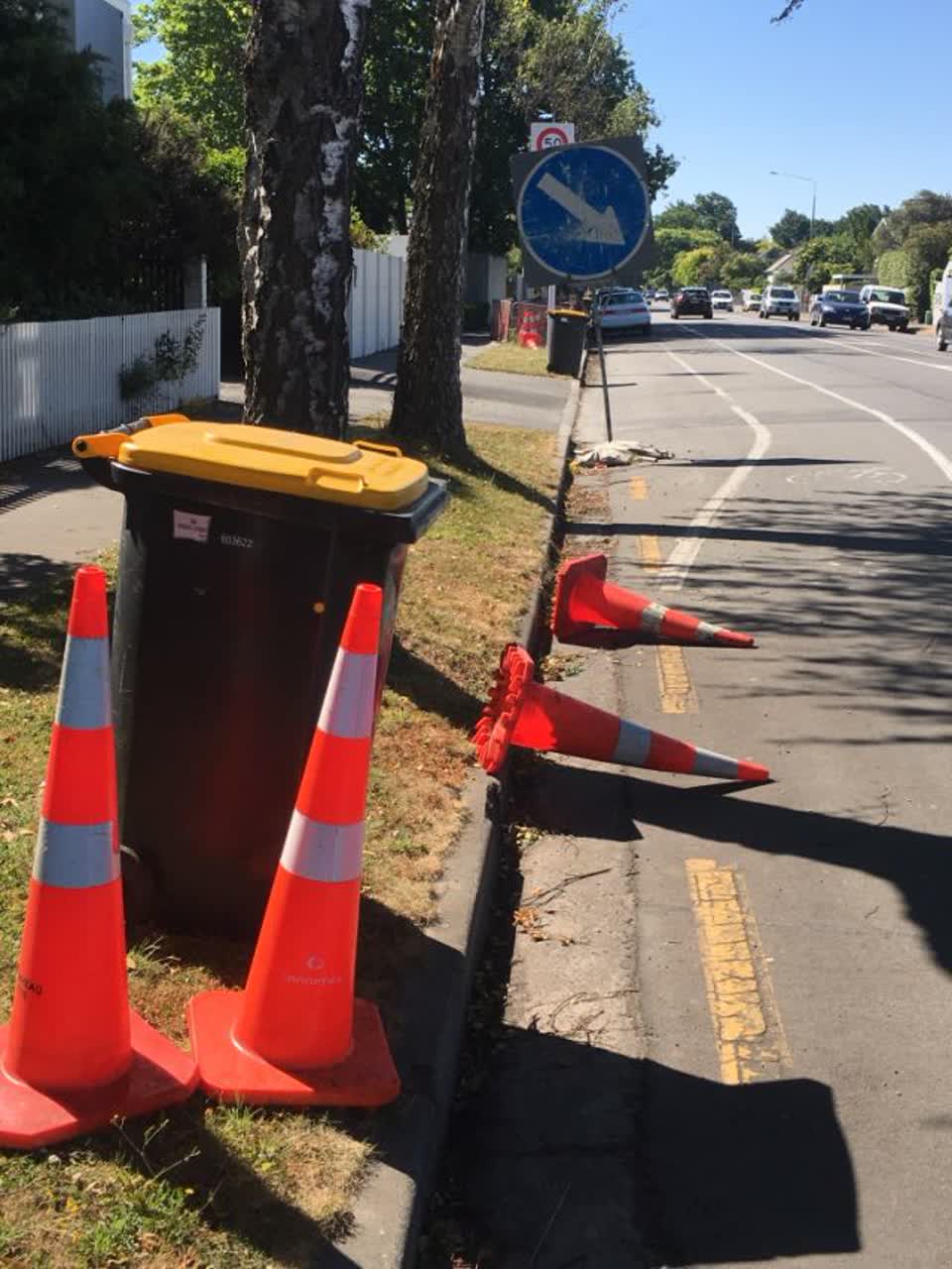 The photograph attached to this roading/streets report