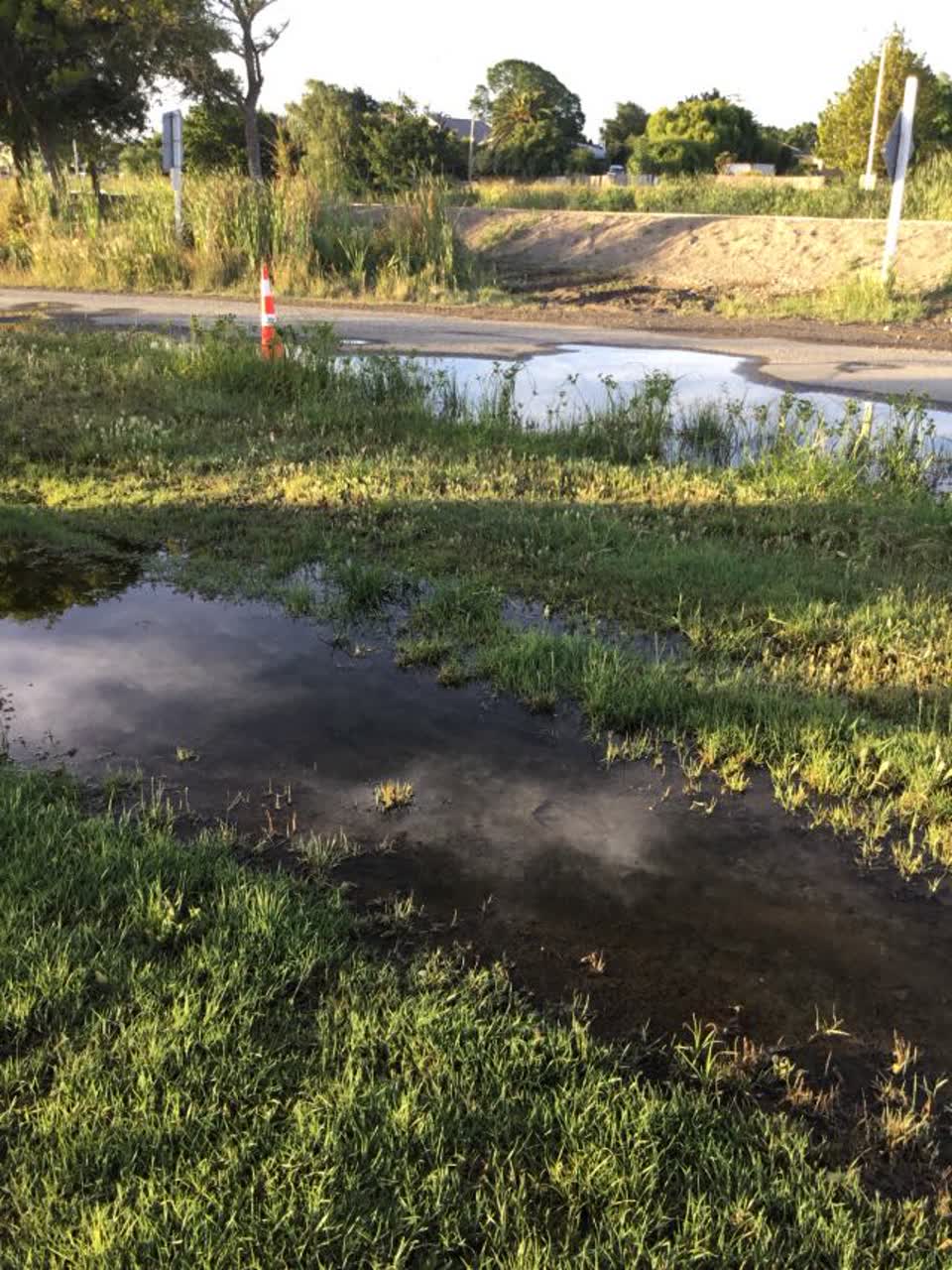 The photograph attached to this water supply report