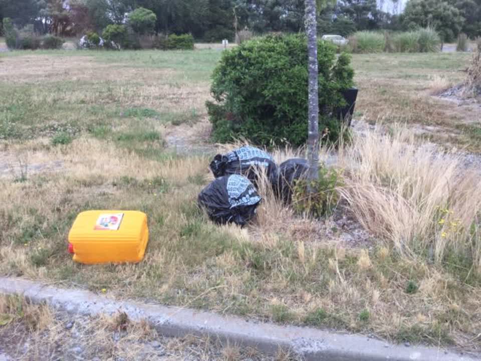 The photograph attached to this rubbish/recycling report