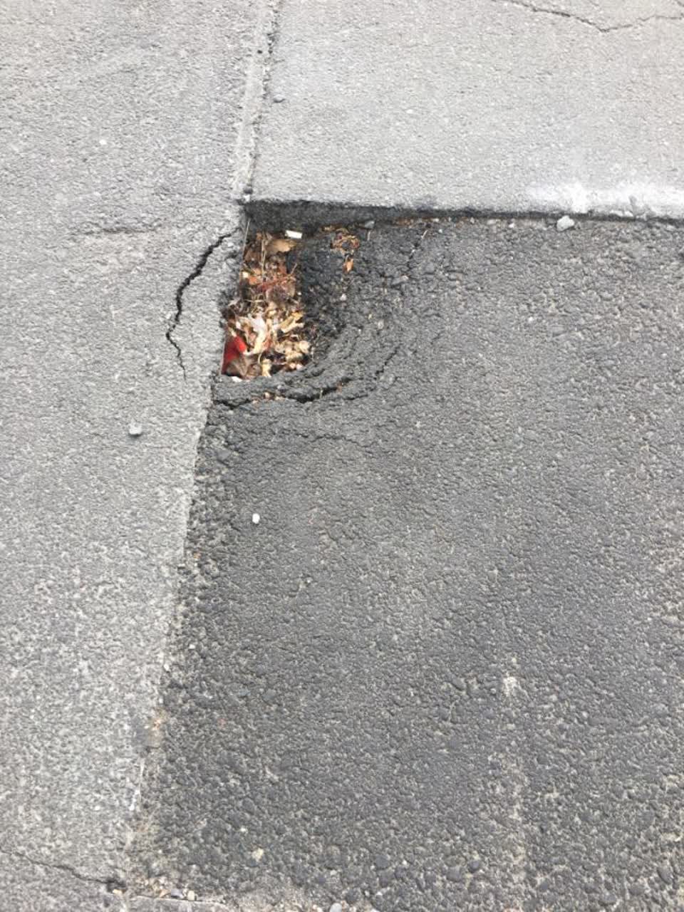 The photograph attached to this roading/streets report