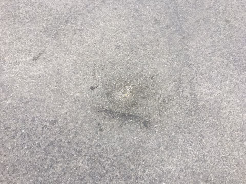 The photograph attached to this roading/streets report