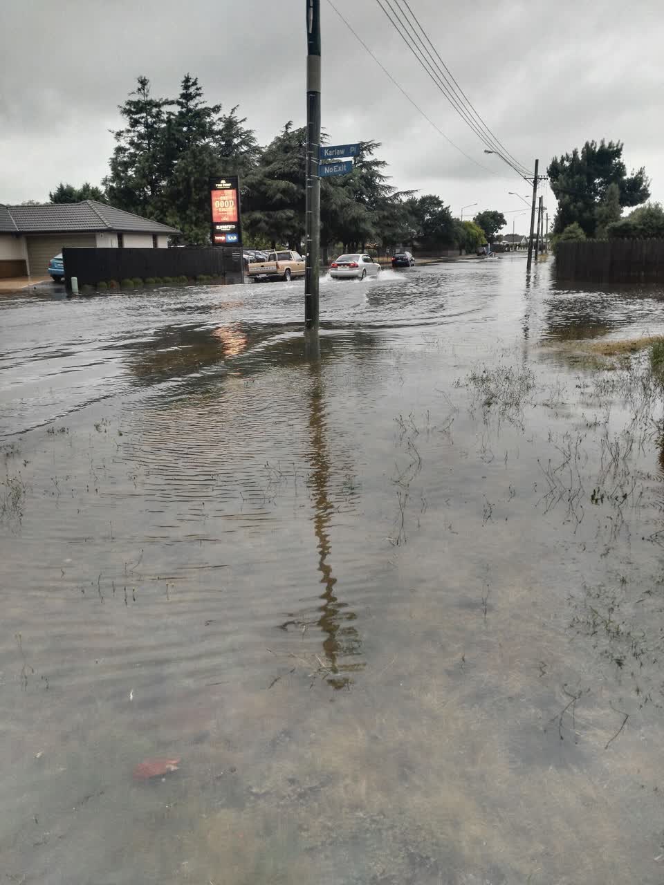 The photograph attached to this wastewater/stormwater report
