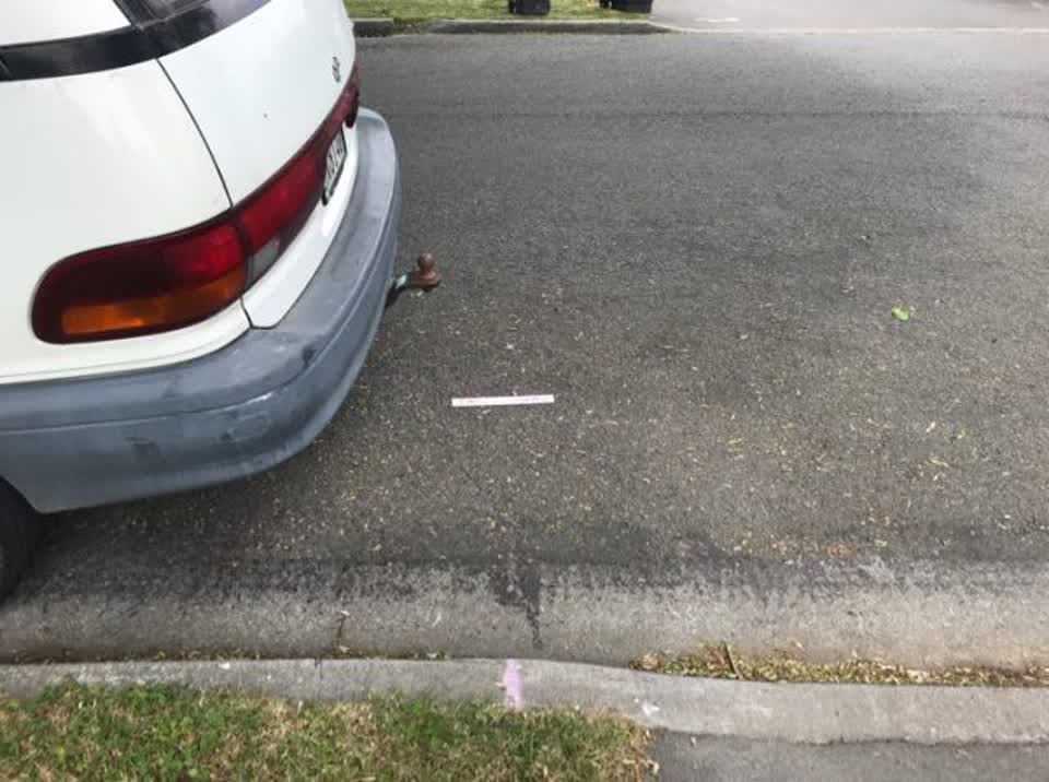The photograph attached to this roading/streets report