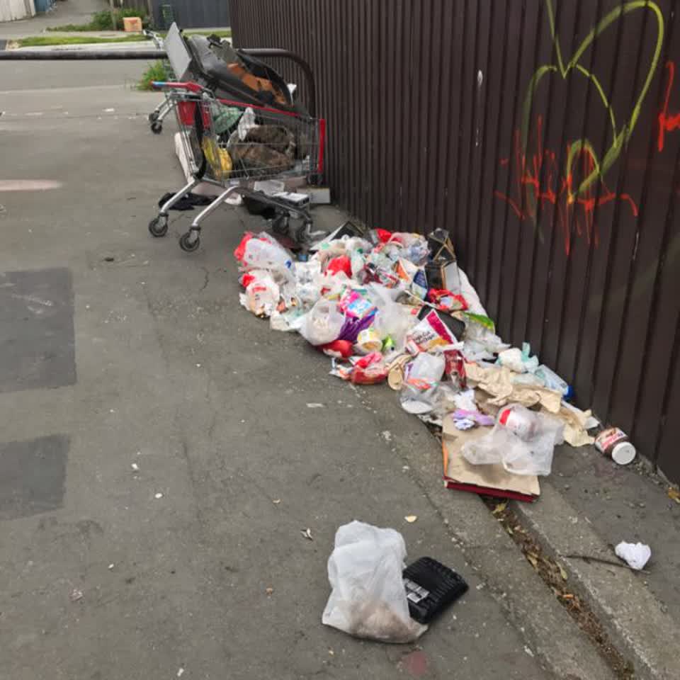 The photograph attached to this rubbish/recycling report