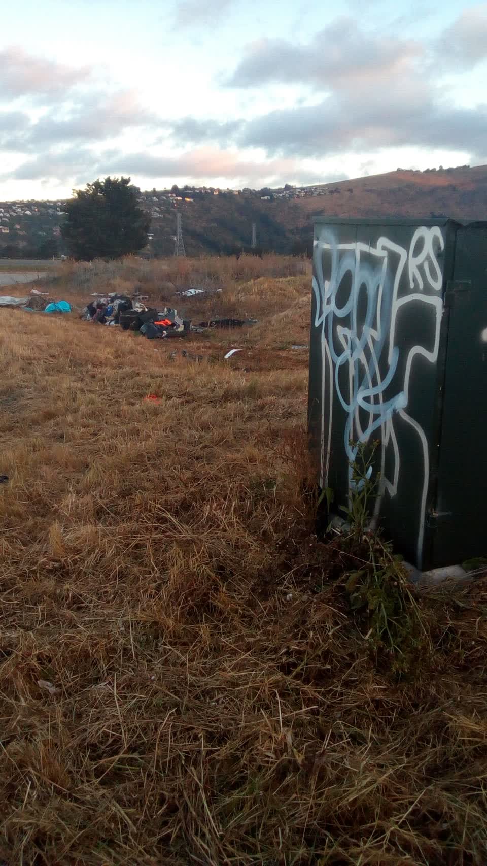 The photograph attached to this rubbish/recycling report
