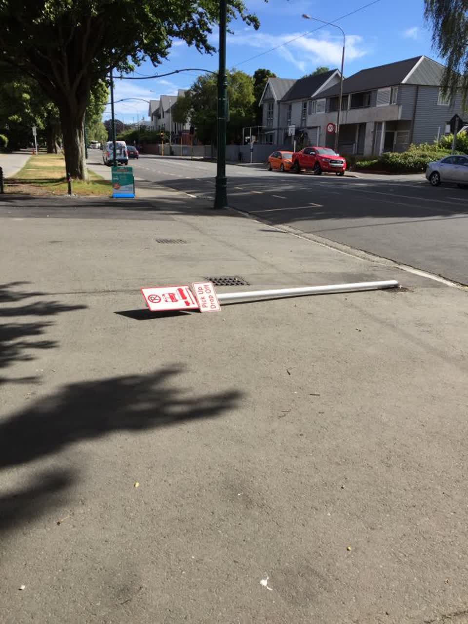 The photograph attached to this roading/streets report