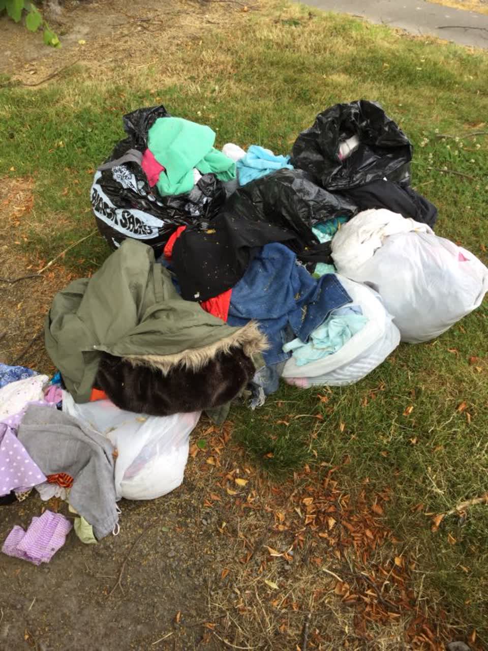 The photograph attached to this rubbish/recycling report