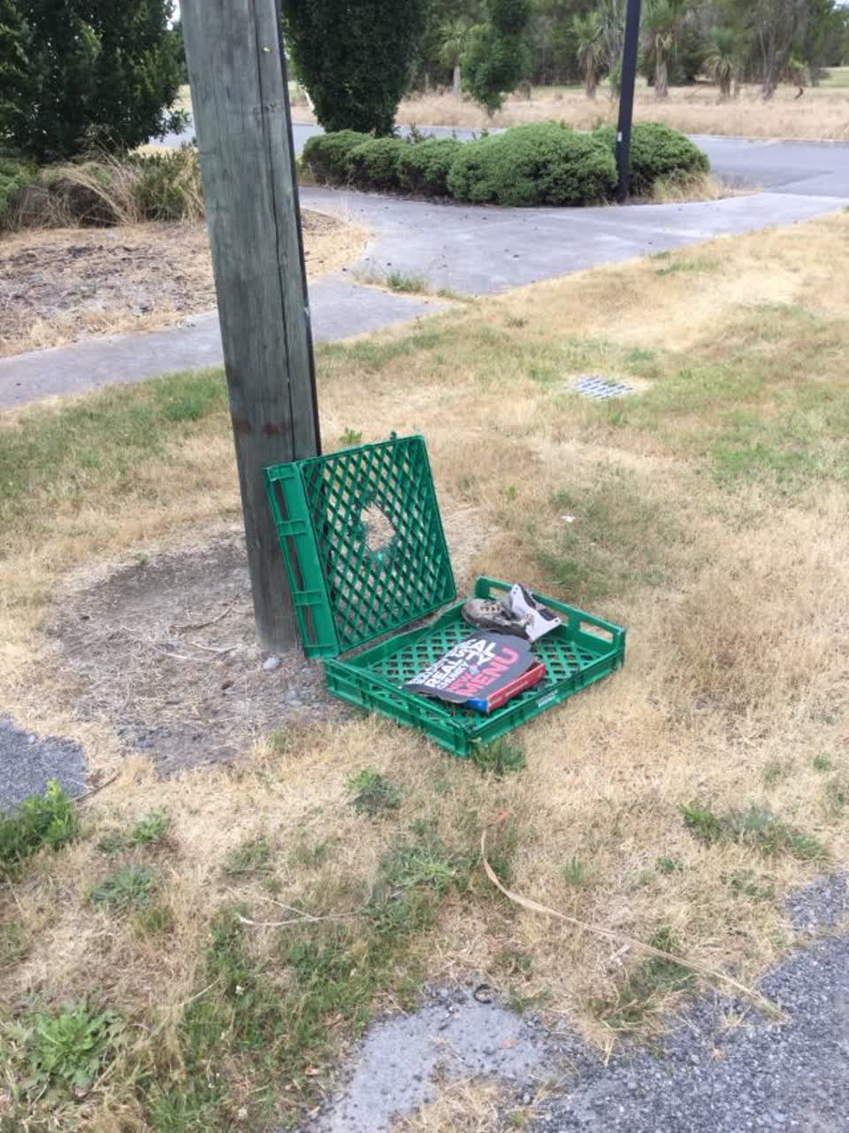 The photograph attached to this rubbish/recycling report