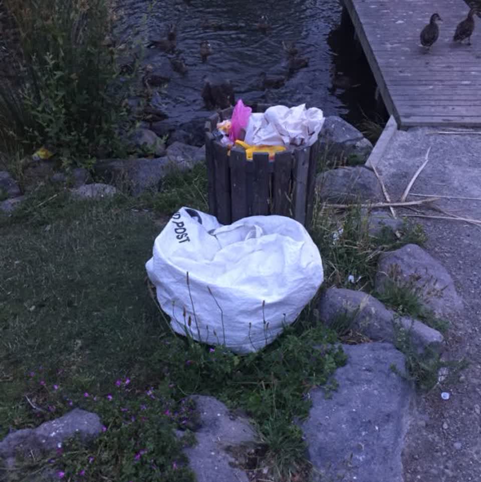 The photograph attached to this rubbish/recycling report