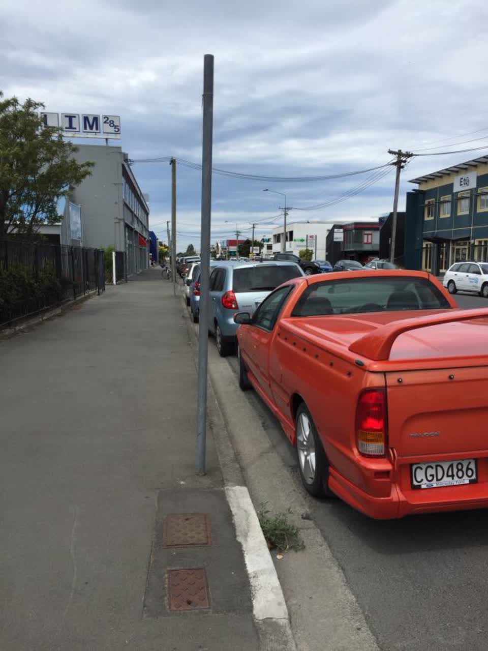 The photograph attached to this roading/streets report