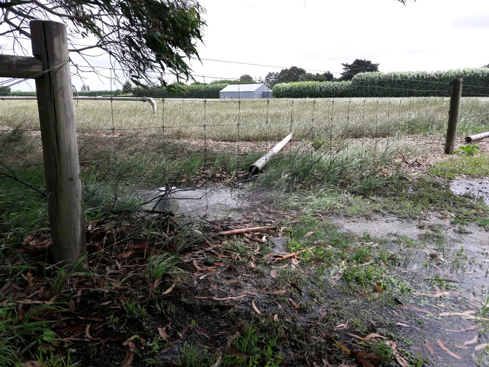The photograph attached to this water supply report