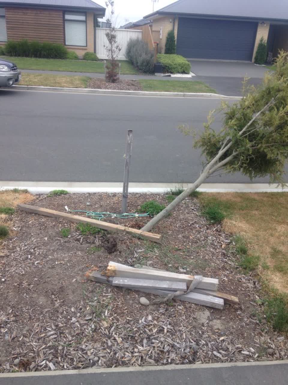 The photograph attached to this roading/streets report