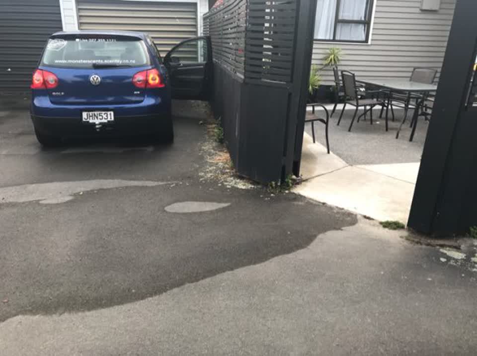 The photograph attached to this wastewater/stormwater report