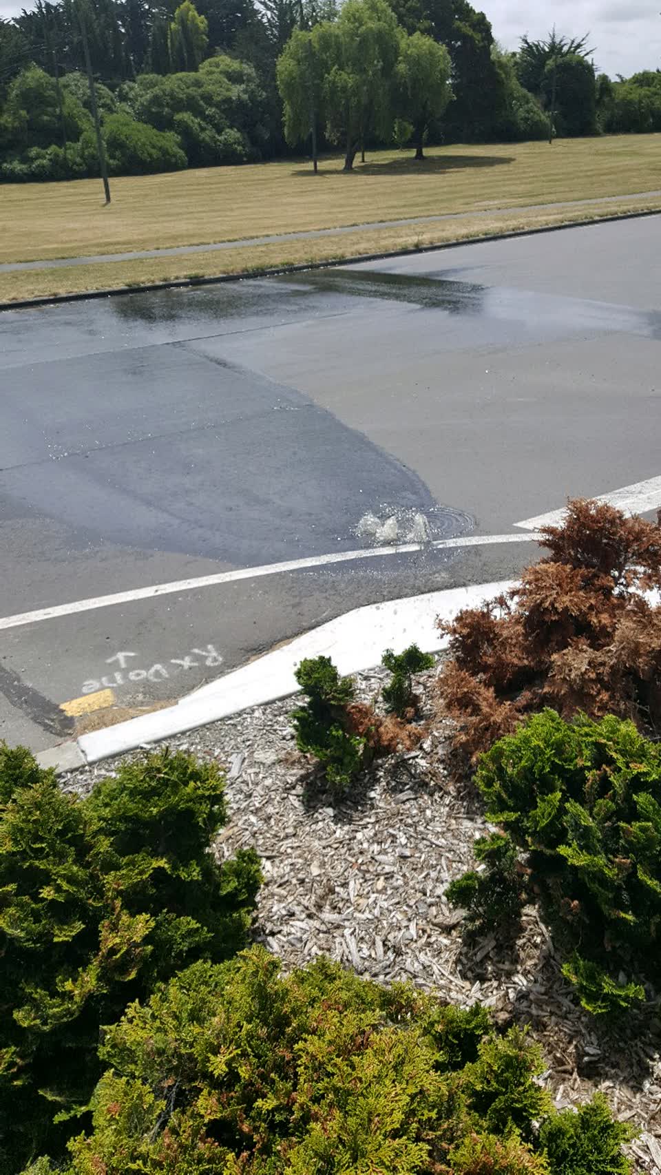 The photograph attached to this wastewater/stormwater report