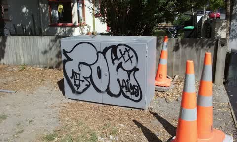 Graffiti, a report photo