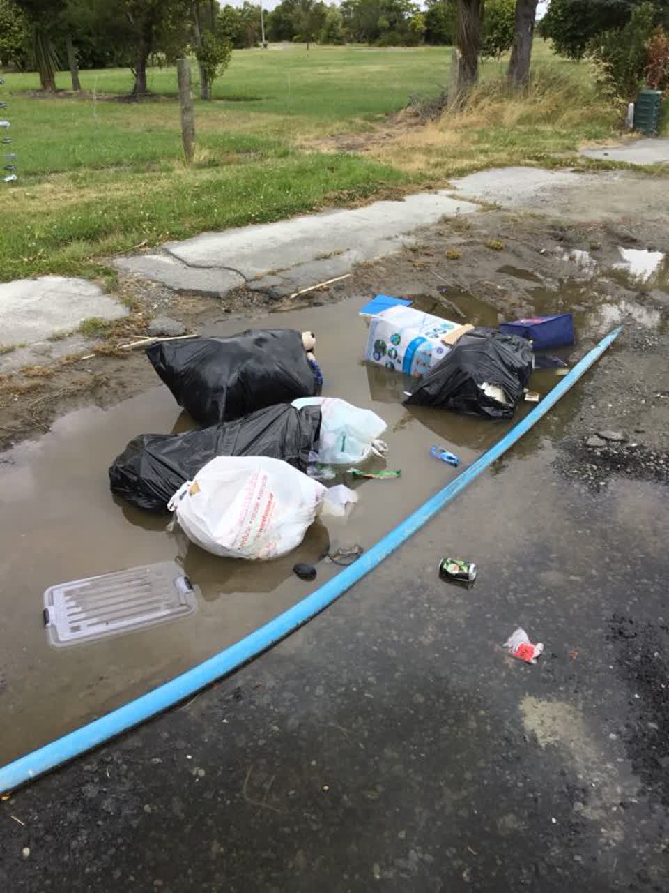 The photograph attached to this rubbish/recycling report