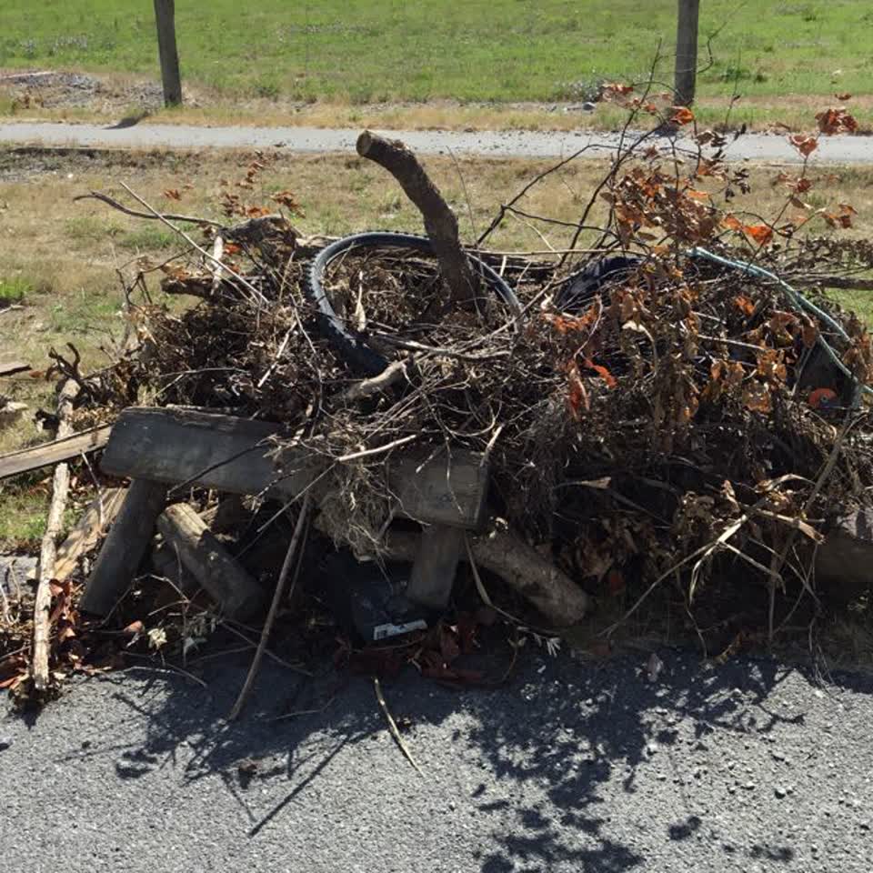 The photograph attached to this rubbish/recycling report