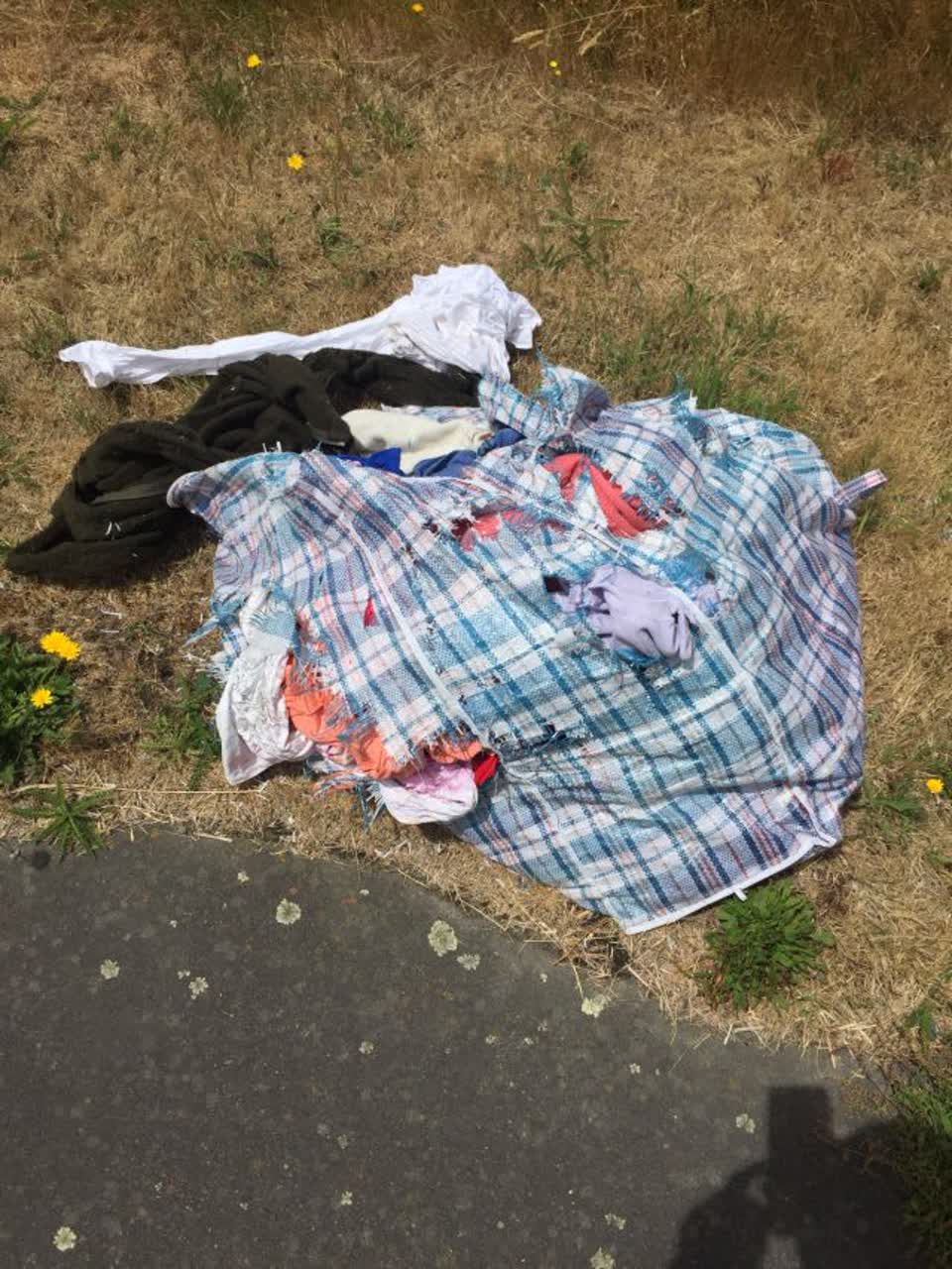The photograph attached to this rubbish/recycling report