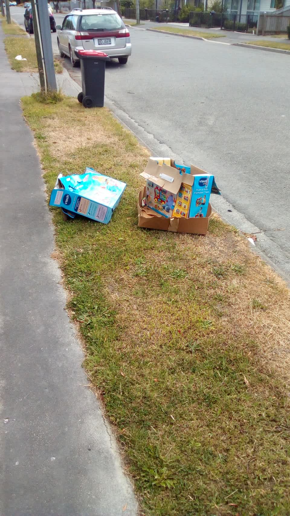 The photograph attached to this rubbish/recycling report