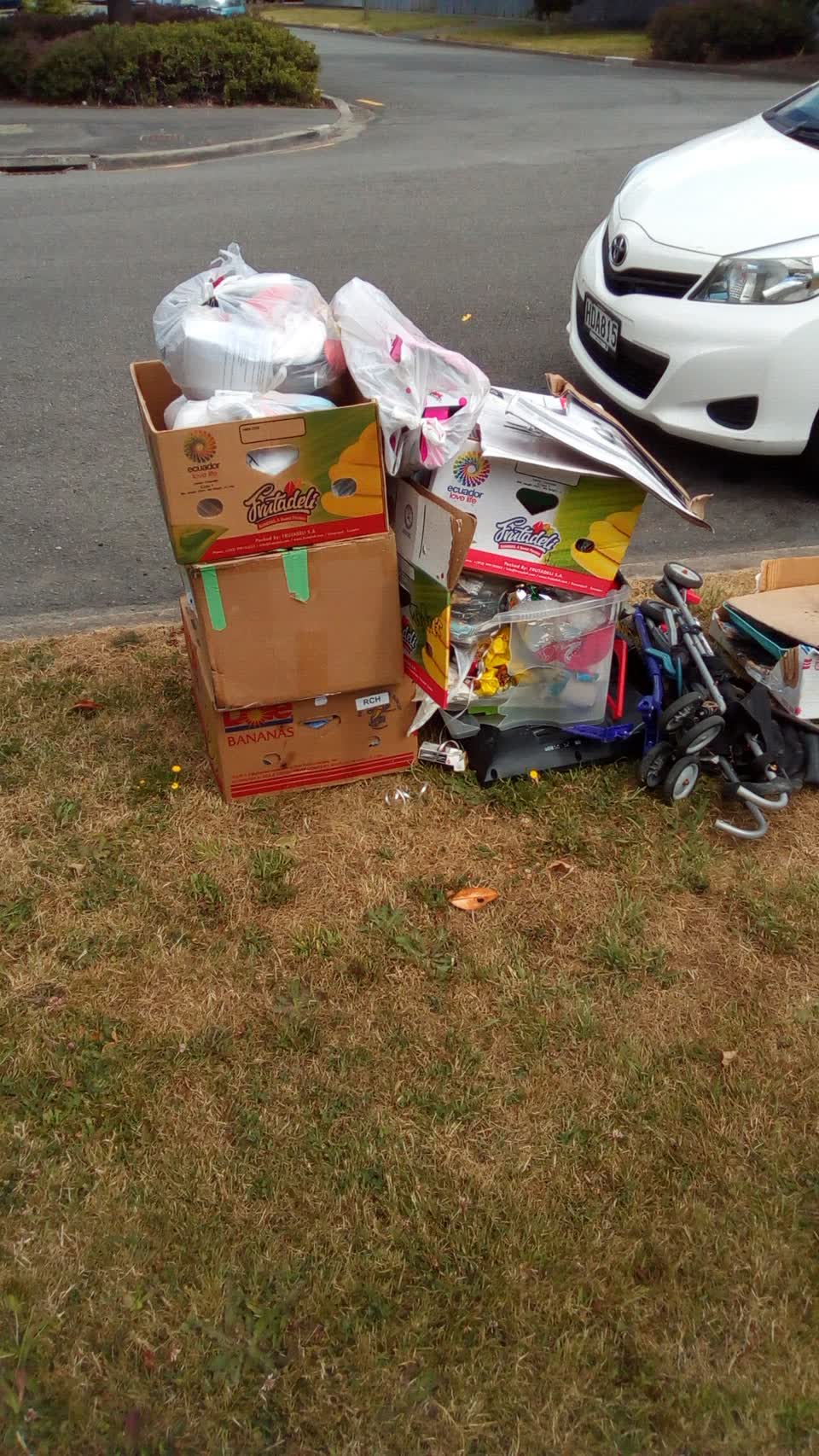 The photograph attached to this rubbish/recycling report