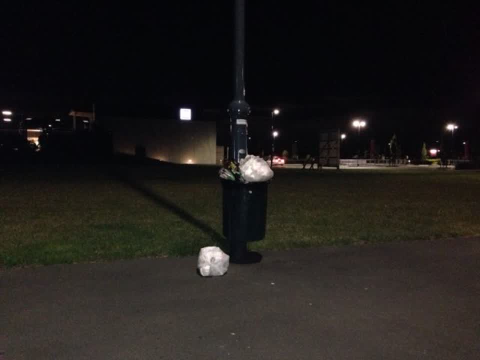 The photograph attached to this rubbish/recycling report