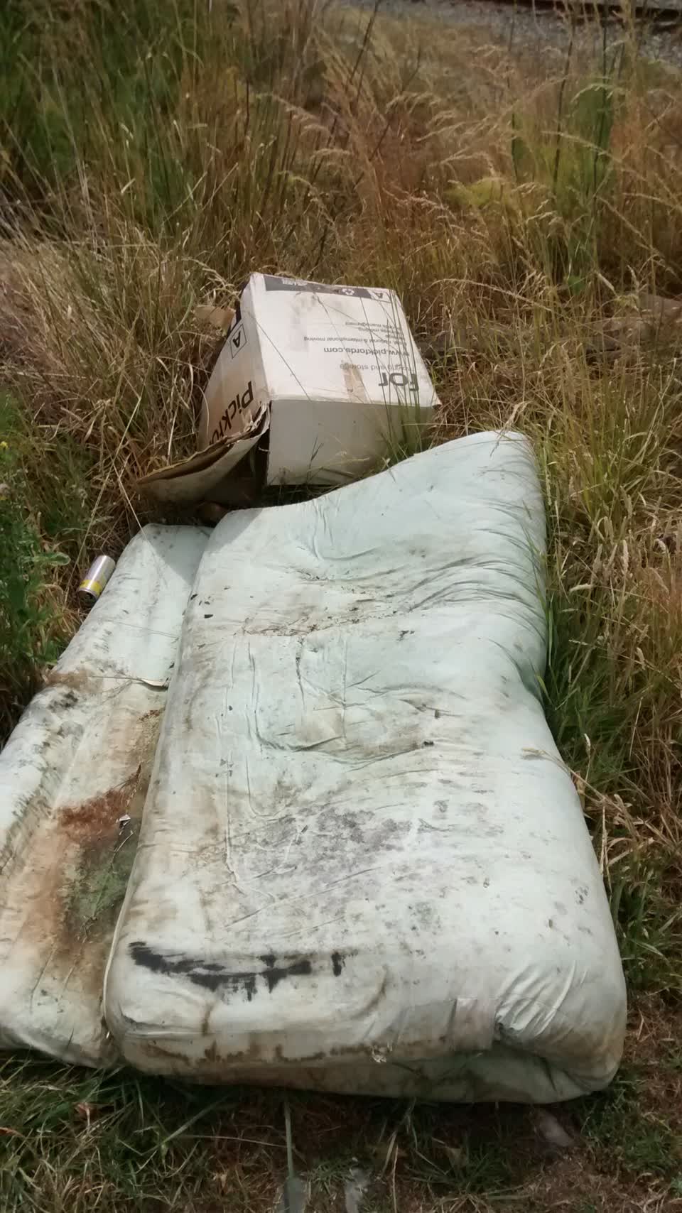 The photograph attached to this rubbish/recycling report