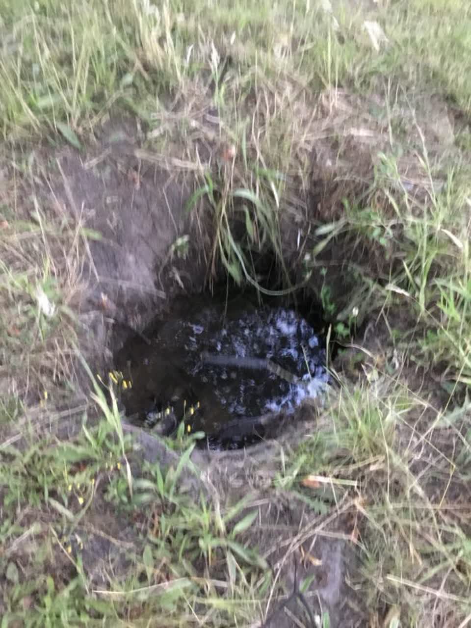 The photograph attached to this wastewater/stormwater report