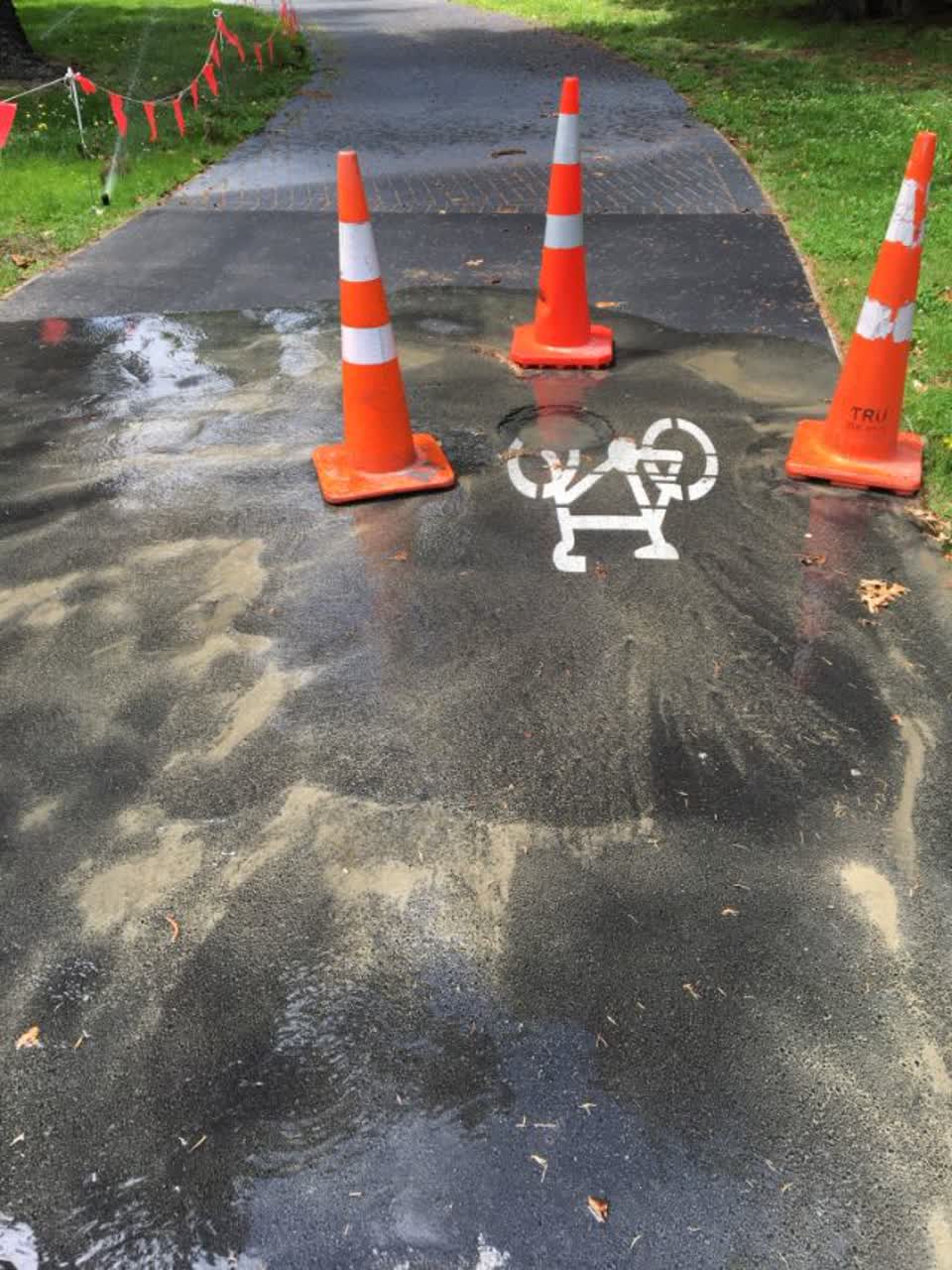 The photograph attached to this water supply report