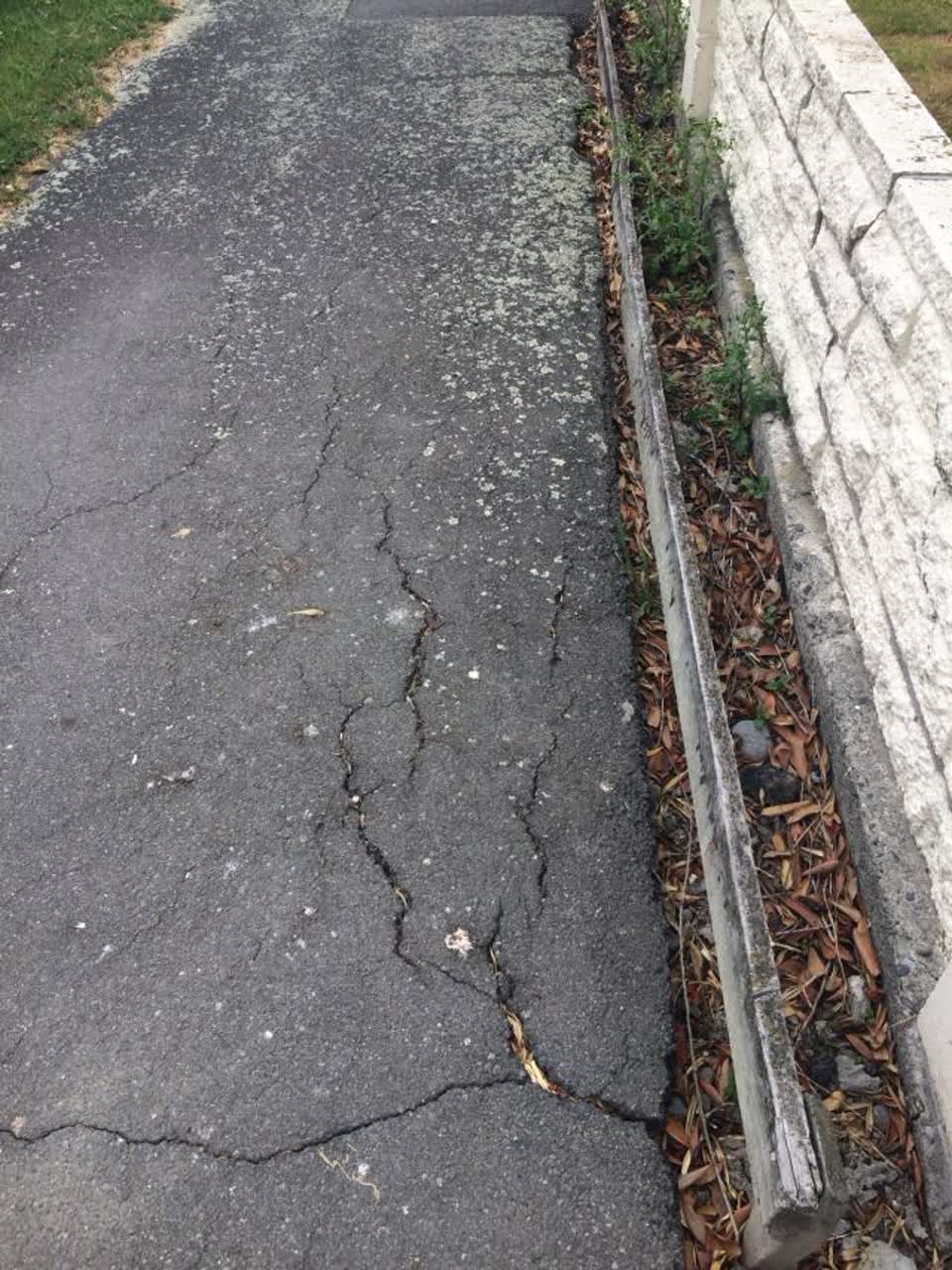 The photograph attached to this roading/streets report