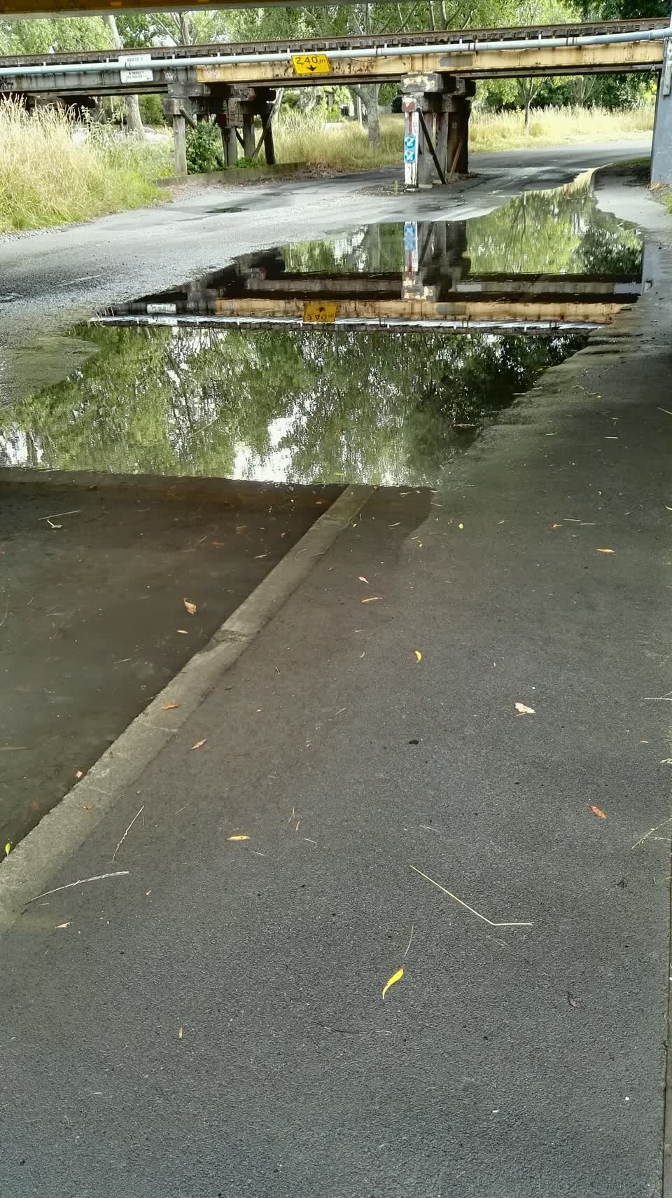The photograph attached to this wastewater/stormwater report
