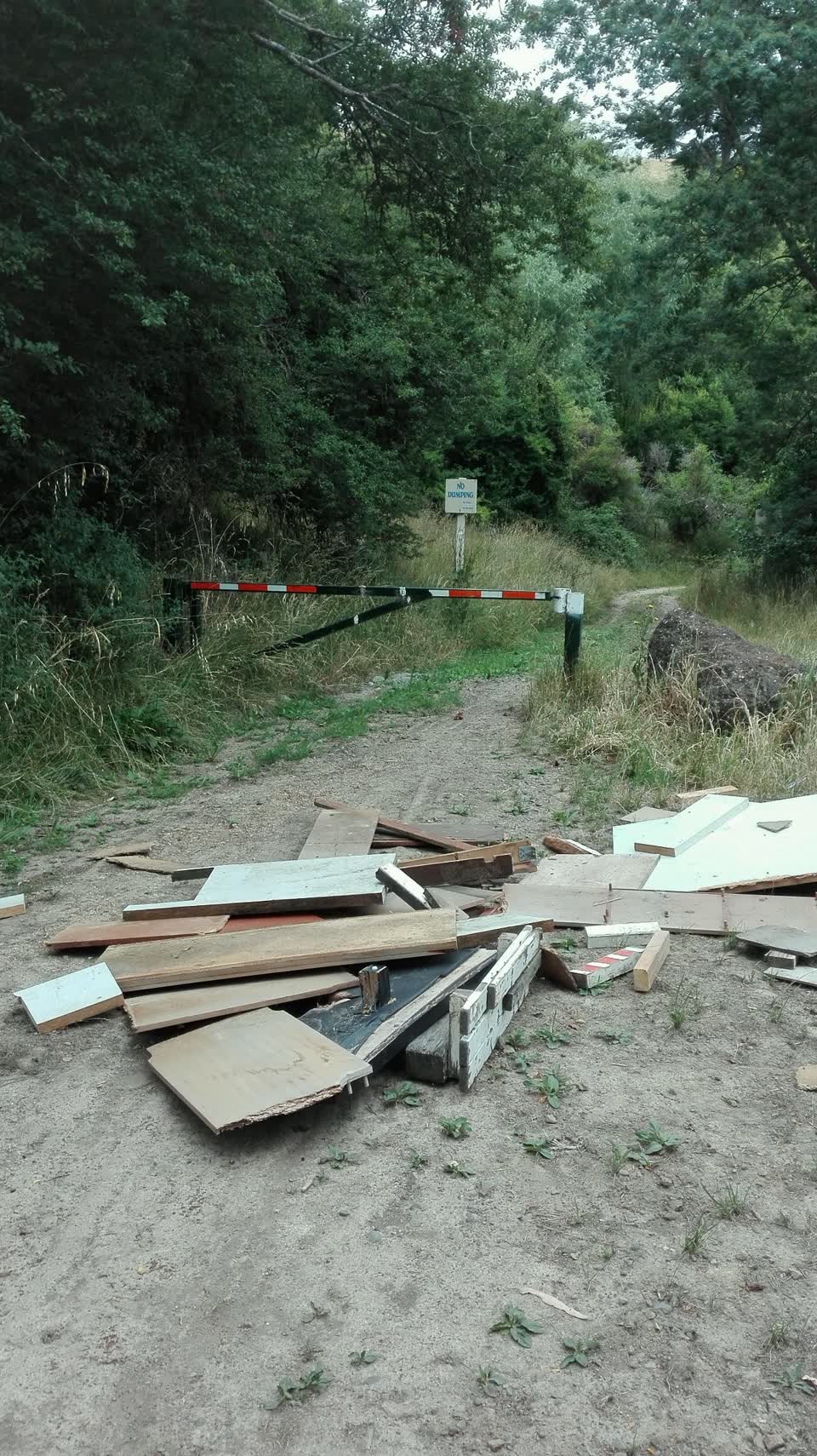 The photograph attached to this rubbish/recycling report