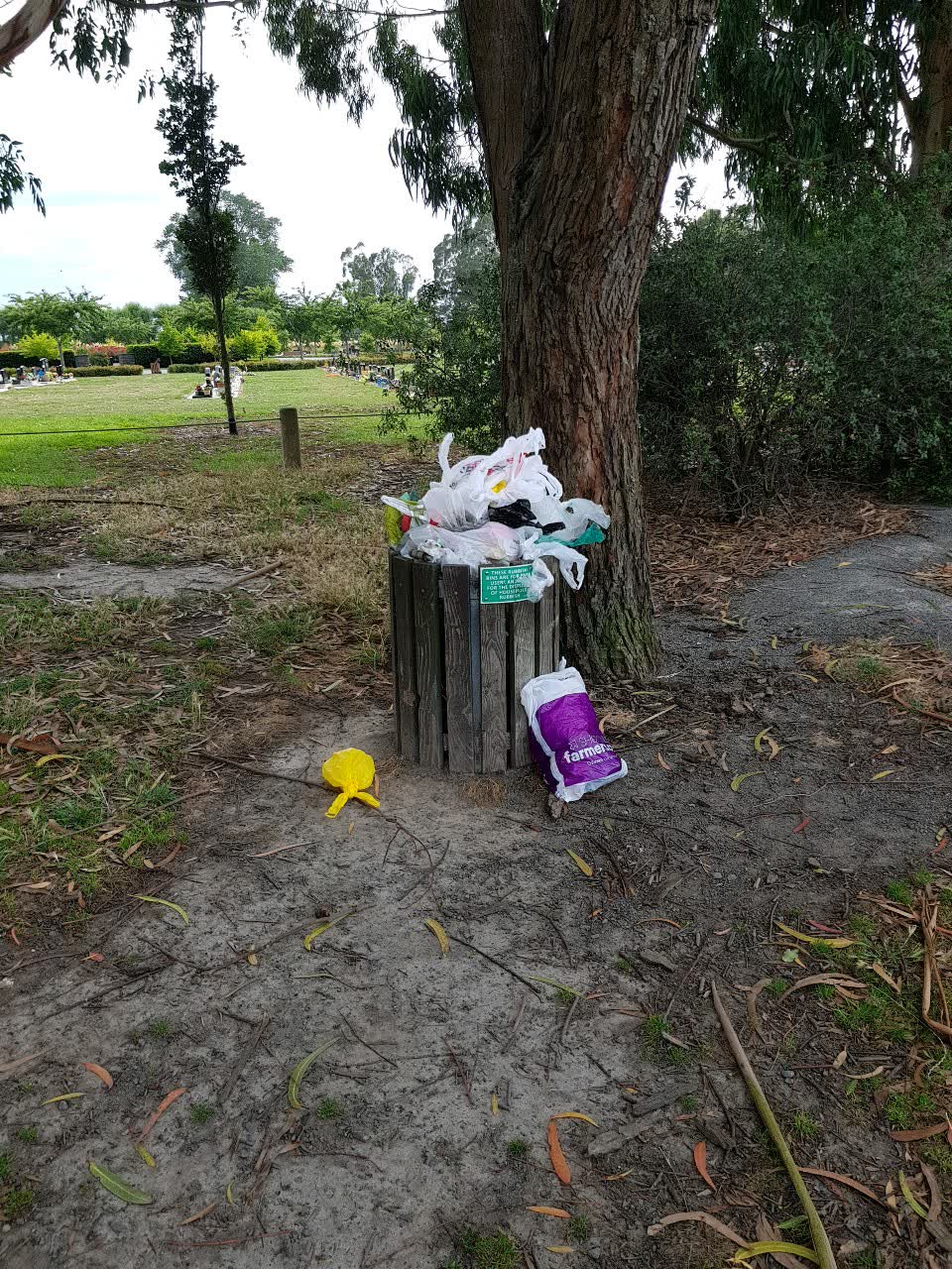 The photograph attached to this parks report