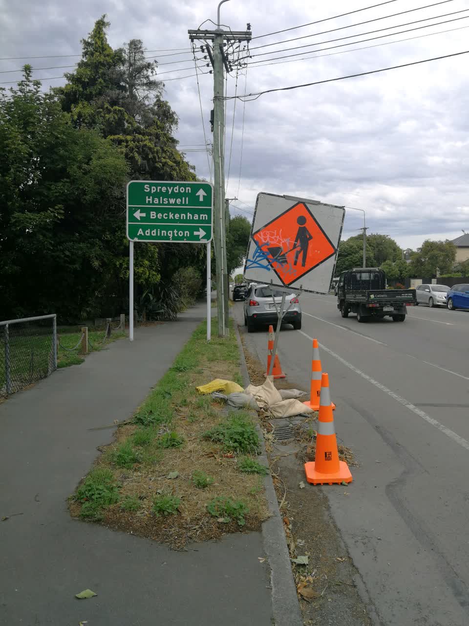 The photograph attached to this roading/streets report
