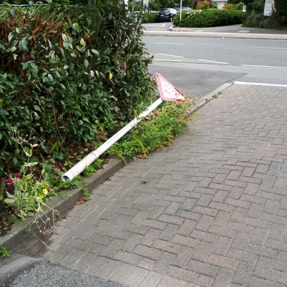The photograph attached to this roading/streets report