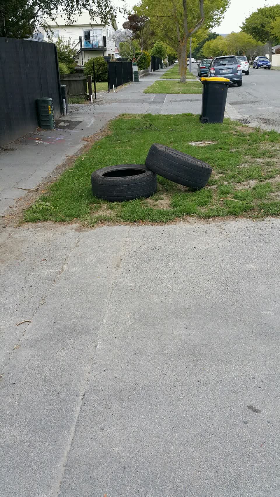 The photograph attached to this rubbish/recycling report
