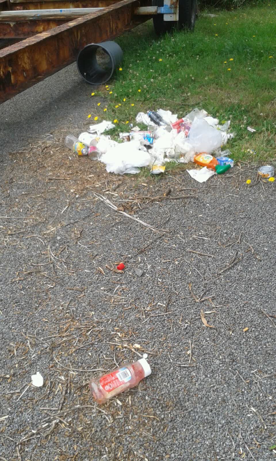 The photograph attached to this rubbish/recycling report